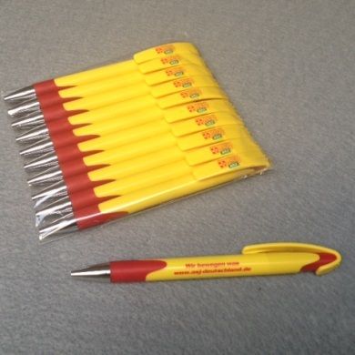 ASJ Druckkugelschreiber mit Clip- und Schaftdruck