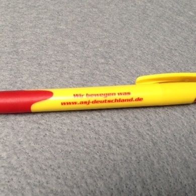 ASJ Druckkugelschreiber mit Clip- und Schaftdruck