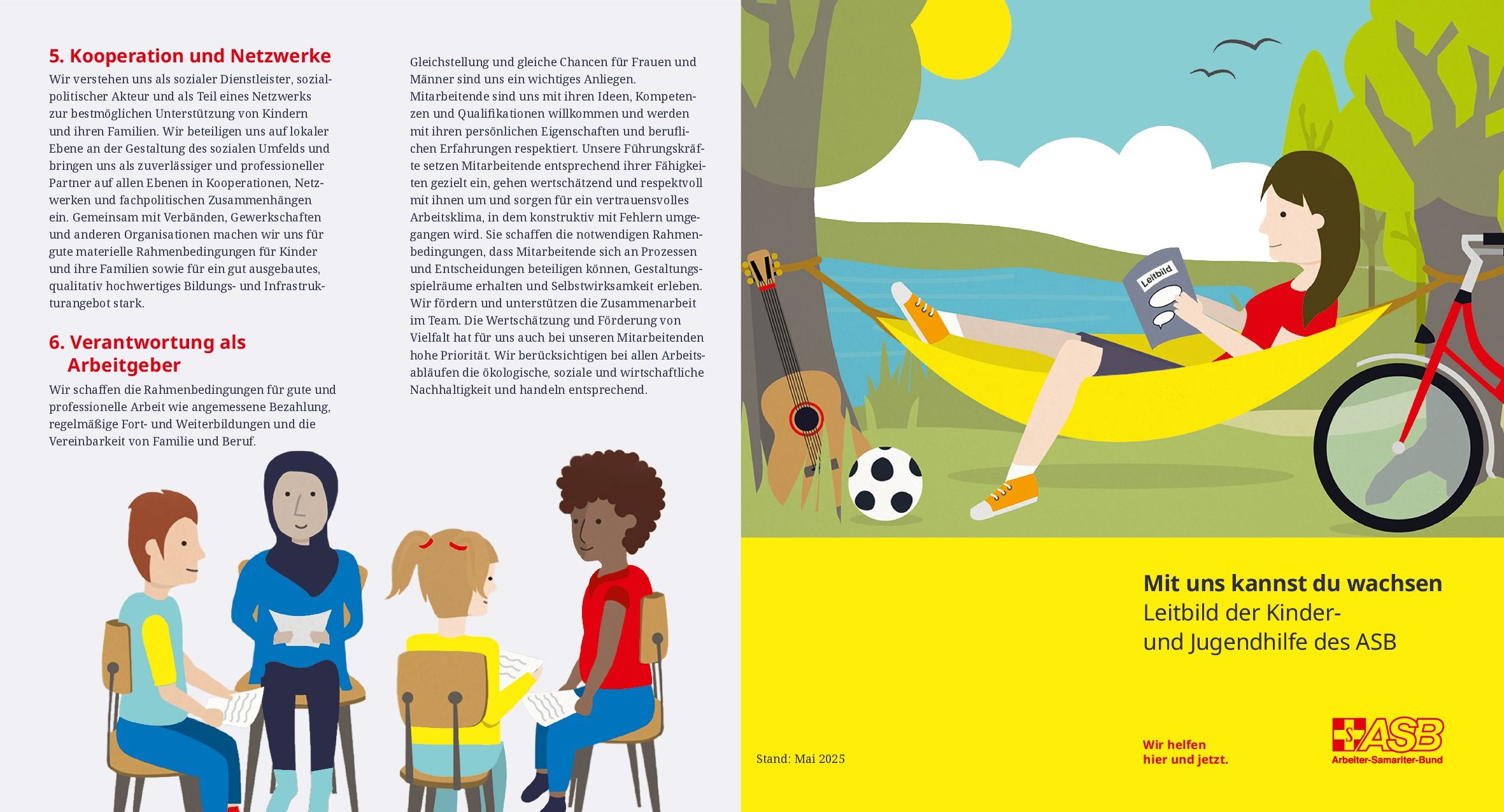 Flyer,  „Leitbild der Kinder-, Jugend- und Familienhilfe des ASB"