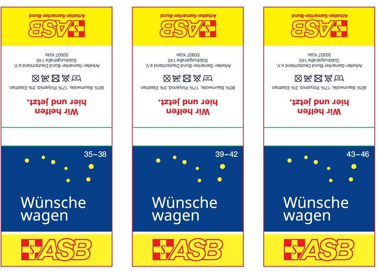 ASB-Wünschewagen Sport Socke