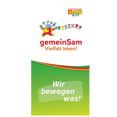 10 Stück ASJ-Flyer „Gemeinsam Vielfalt leben“